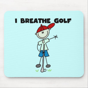 I Breathe Golf Tshirts and Gifts Mouse Pad