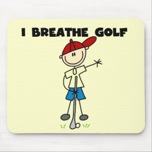 I Breathe Golf Tshirts and Gifts Mouse Pad