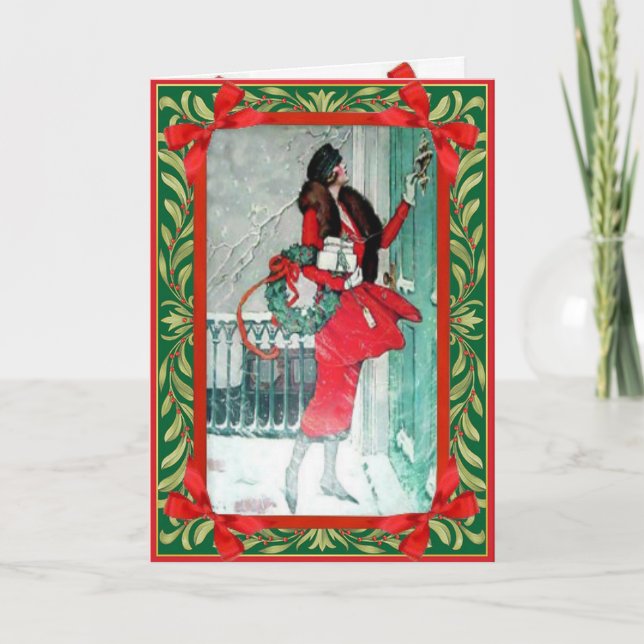 I Bring You Christmas Tidings Holiday Card (Front)