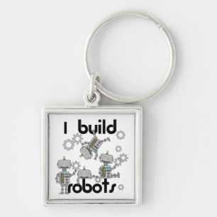 I Build Robots Keychain