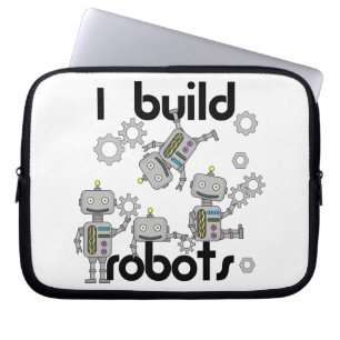 I Build Robots Laptop Sleeve