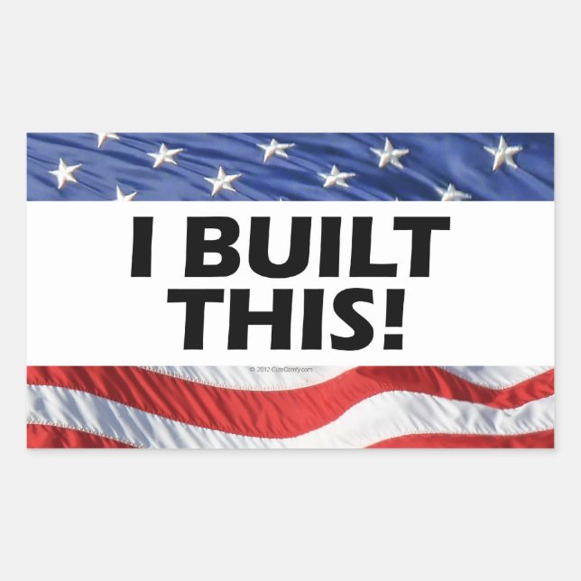 I Built This! Sticker (Front)