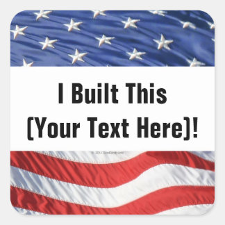 I Built This! Sticker (Personalized)