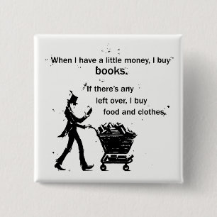 I Buy Books 2 Inch Square Button