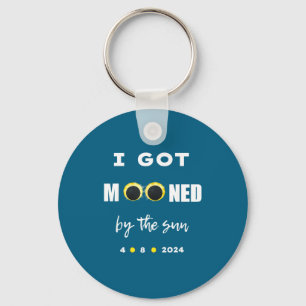 I By Got Mooned Sun Solar Eclipse Keychain