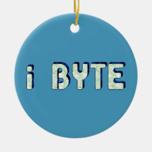I Byte Ceramic Ornament