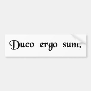 I calculate therefore I am. Bumper Sticker