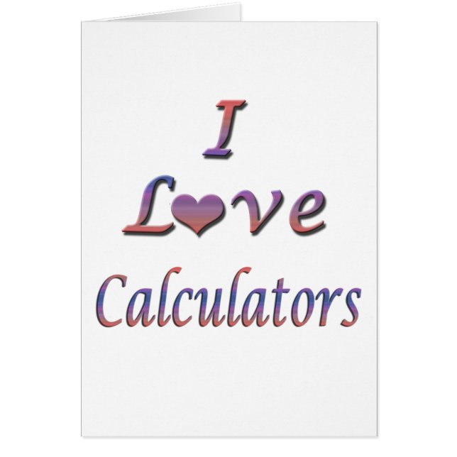 I calculatrices de coeur (amour) (Devant)