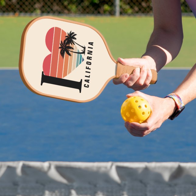  I ♥ California Retro Pickleball Paddle (Insitu)