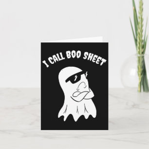 I Call Boo Sheet Halloween  Card