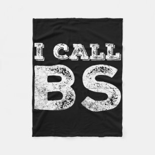 I Call Bs No More Lies Protest Resist Bull Vintage Fleece Blanket
