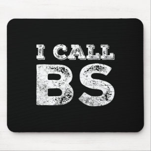 I Call Bs No More Lies Protest Resist Bull Vintage Mouse Pad