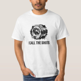 I Call The Shots Grunge Splatter Camera Lens T-Shirt