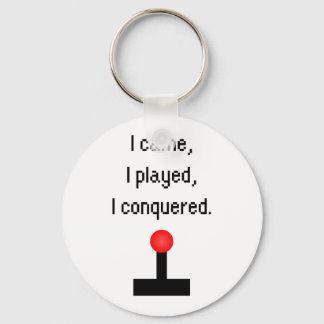 I Came I Played Keychain