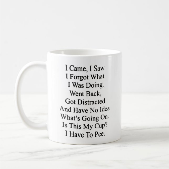 I CAME I SAW COFFEE MUG (Left)