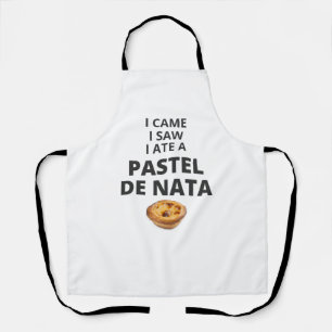 I came, I saw, I ate a pastel de nata Apron