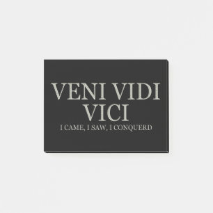 I Came, I Saw, I Conquered - Light Post-it Notes
