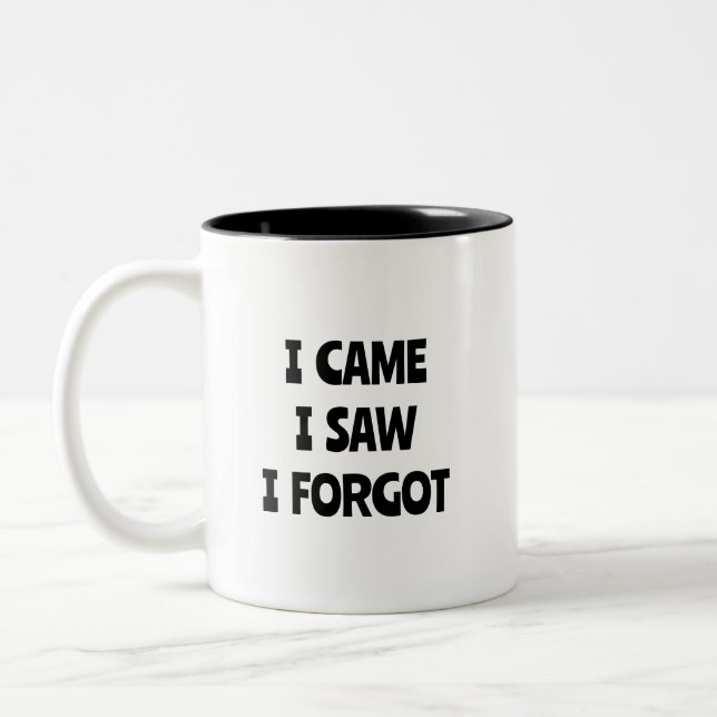 I CAME, I SAW, I FORGOT  Mug (Left)