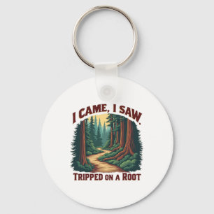 I Came I Saw I Tripped On A Root Hiking Adventure Keychain