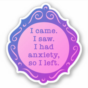 I came. I saw... Sticker – Purple