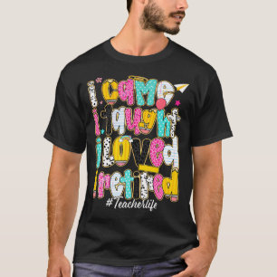 I Came I Taught I Loved I Retired Funny Teacher T-Shirt