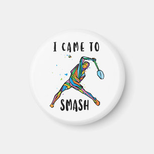 I Came to Smash Keychain Colourful Abstract Player Magnet