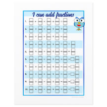 I Can Add and Subtract Fractions Templates -Sheet