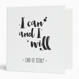 I Can And I Will - Inspirational Binder