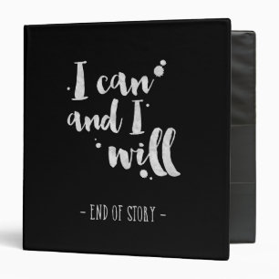 I Can And I Will - Inspirational Binder