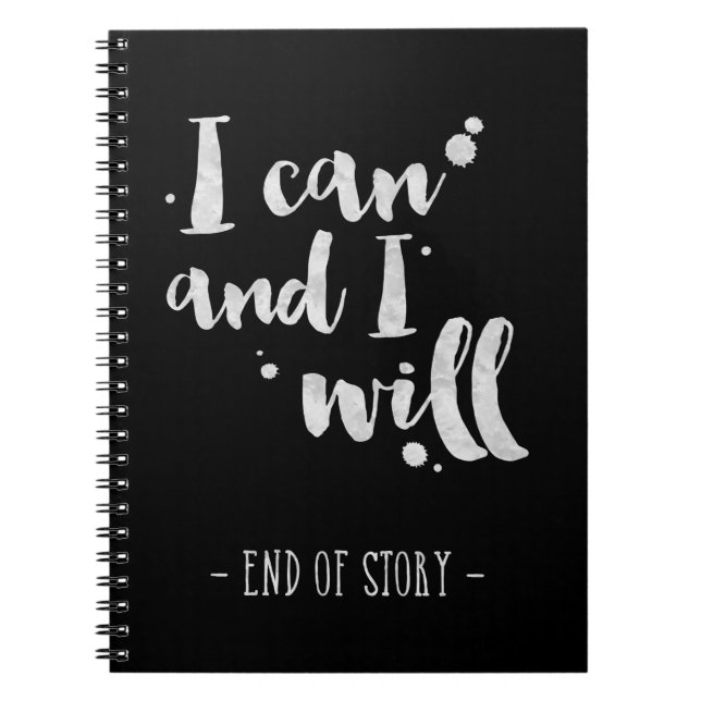I Can And I Will - Inspirational Journal (Front)