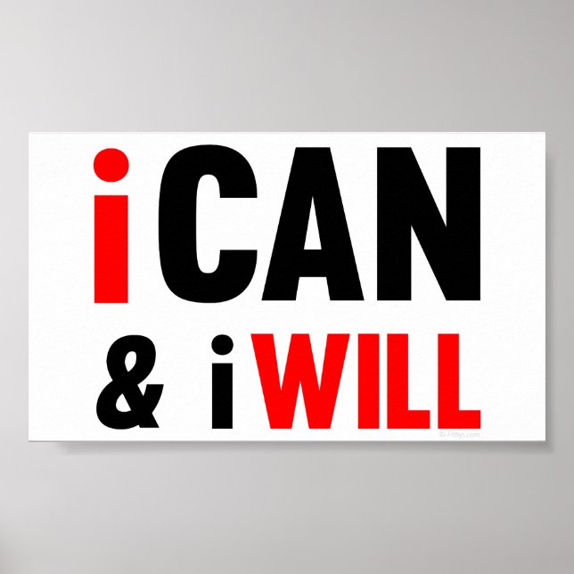 I Can And I Will Poster (Front)