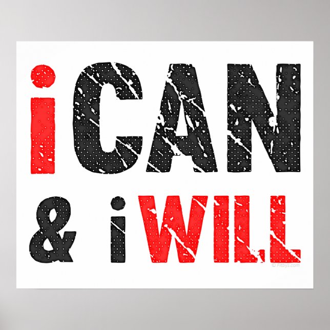I Can And I Will | Vintage Look Poster (Front)