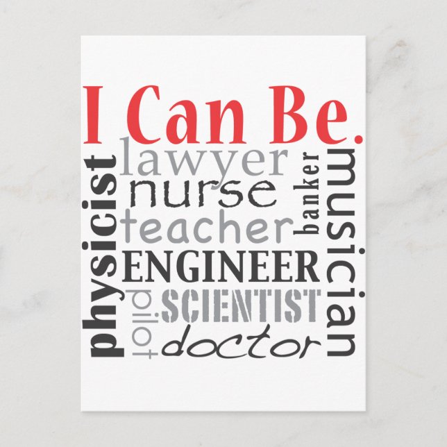 I can be postcard (Front)