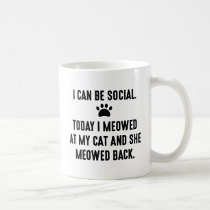 I Can Be Social Coffee Mug