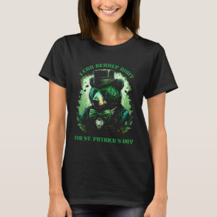 I Can Bearly Wait For St Patrick s Day Leprechaun  T-Shirt