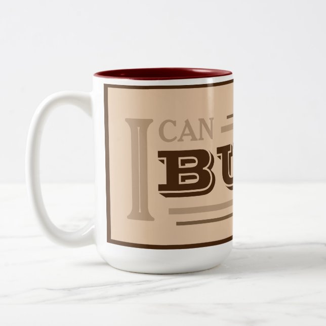 I Can Build It Coffee Mug (Tan) (Left)