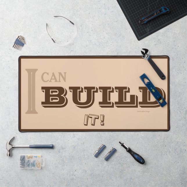 I Can BUILD It! Desk Mat (Tan) (Workstation)