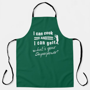 I Can Cook Golf Apron - Funny Personalized Golfer 