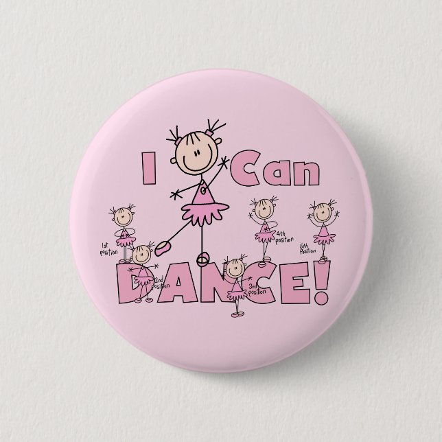 I Can Dance T-shirts and Gifts 2 Inch Round Button (Front)