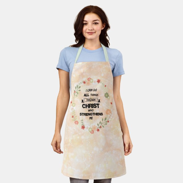 I Can Do All Things Bible Verse Apron (Worn)