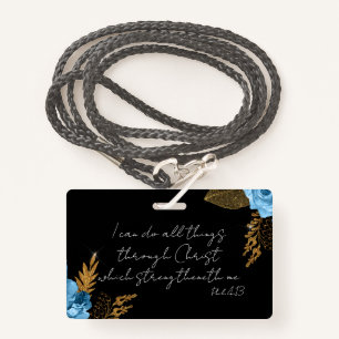 I Can Do All Things Bible Verse Badge