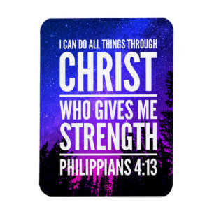 I Can Do All Things Christian Bible Verse Magnet