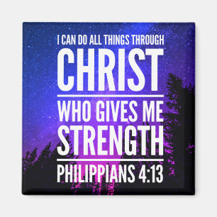 I Can Do All Things Christian Bible Verse Magnet