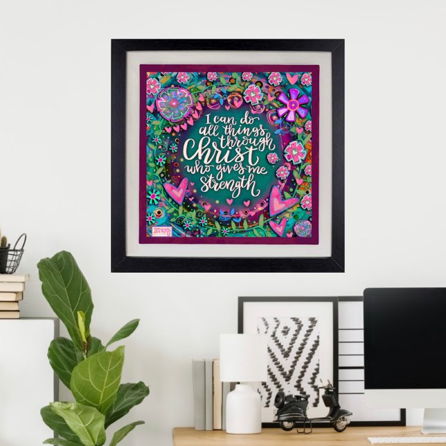 I Can Do All Things Faith Quote Inspirivity Poster (Creator Uploaded)