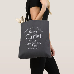 I Can Do All Things   Personalized Christian Gift Tote Bag