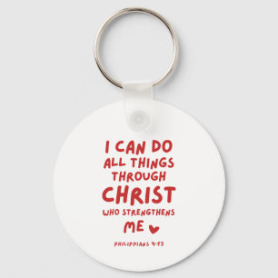 I Can Do All Things Philippians 4:13 Keychain
