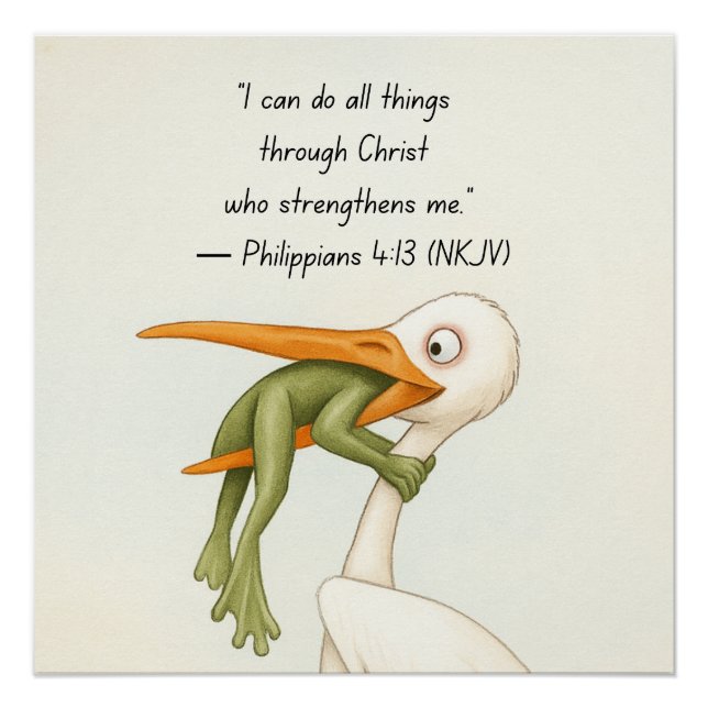 I can do all things poster (Front)