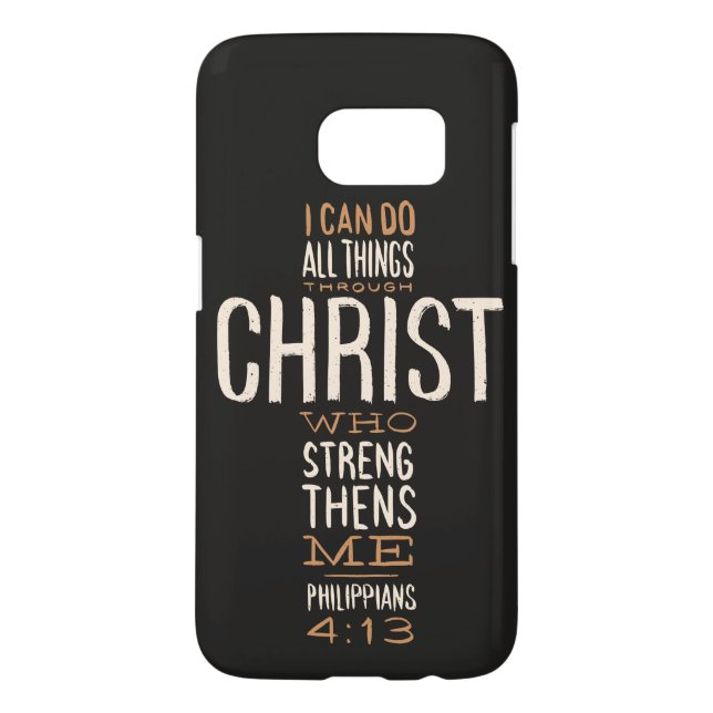 I Can Do All Things Through Christ Bible Verse Case-Mate Samsung Galaxy Case (Back)