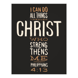 I Can Do All Things Through Christ Bible Verse Photo Print