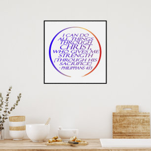 I can do all things through Christ Bible Verse  Poster